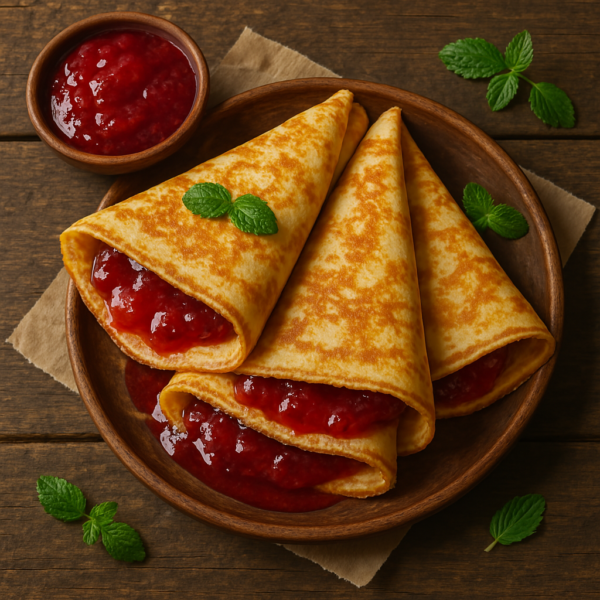 Palacinky s džemom